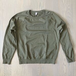 Save Khaki United - Supima Fleece Crewneck Sweatshirt - olive